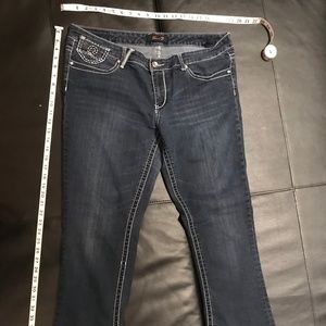 Seven Jeans Stretch Flare 16 Dark White Stitching